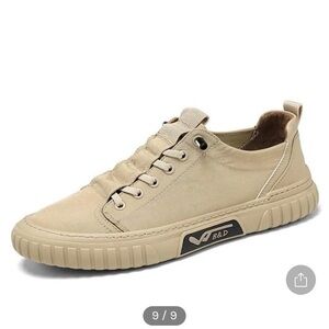 Mens size 8 1/2 Casual Shoes Thearefter Theterfer Aus Beige